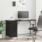 Casa si Gradina - Mobilier - Mese si birouri - Birouri - Birou de calculator Stejar Negru 131 x 48 x 75 cm Lemn compozit - Infinity.ro