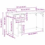 Casa si Gradina - Mobilier - Mese si birouri - Birouri - Birou de calculator Stejar Negru 131 x 48 x 75 cm Lemn compozit - Infinity.ro