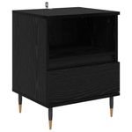 Casa si Gradina - Mobilier - Comode si corpuri - Noptiere - Noptiera Stejar Negru 40 x 35 x 50 cm Lemn compozit - Infinity.ro