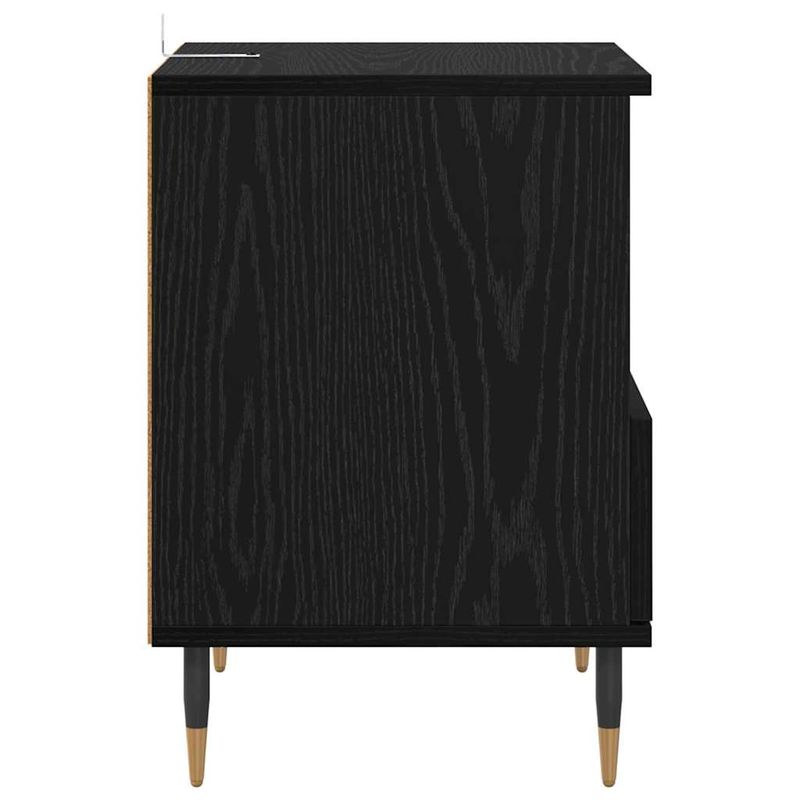 Casa si Gradina - Mobilier - Comode si corpuri - Noptiere - Noptiera Stejar Negru 40 x 35 x 50 cm Lemn compozit - Infinity.ro