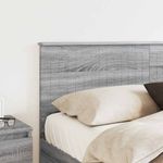 Casa si Gradina - Mobilier - Paturi si accesorii - Accesorii paturi - Tablie de pat cu aripioare gri 83x16x78/88 cm piele ecologica - Infinity.ro