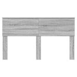 Casa si Gradina - Mobilier - Paturi si accesorii - Accesorii paturi - Tablie de pat cu aripioare gri 83x16x78/88 cm piele ecologica - Infinity.ro