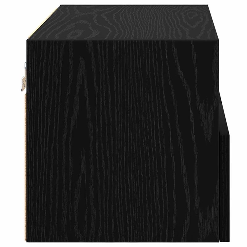 Casa si Gradina - Mobilier - Comode si corpuri - Comode - Dulapuri pentru TV Pe perete 2 pcs Stejar Negru 60 x 30 x 30 cm - Infinity.ro
