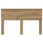 Casa si Gradina - Mobilier - Paturi si accesorii - Accesorii paturi - Tablie de pat cu aripioare negru 183x23x78/88 cm textil - Infinity.ro