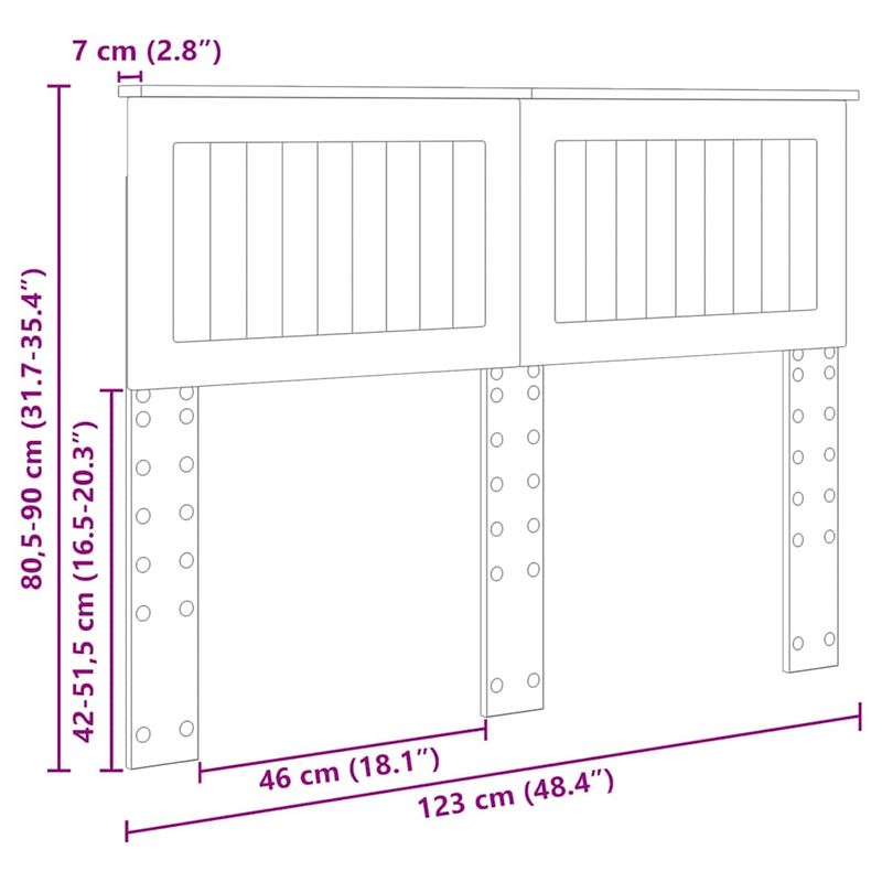 Casa si Gradina - Mobilier - Paturi si accesorii - Accesorii paturi - Tablie de pat cu aripioare, negru, 83x16x118/128 cm, textil - Infinity.ro