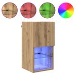 Casa si Gradina - Mobilier - Comode si corpuri - Comode - Sifonieri pentru TV montate pe perete 2 pcs Stejar Artizanal - Infinity.ro