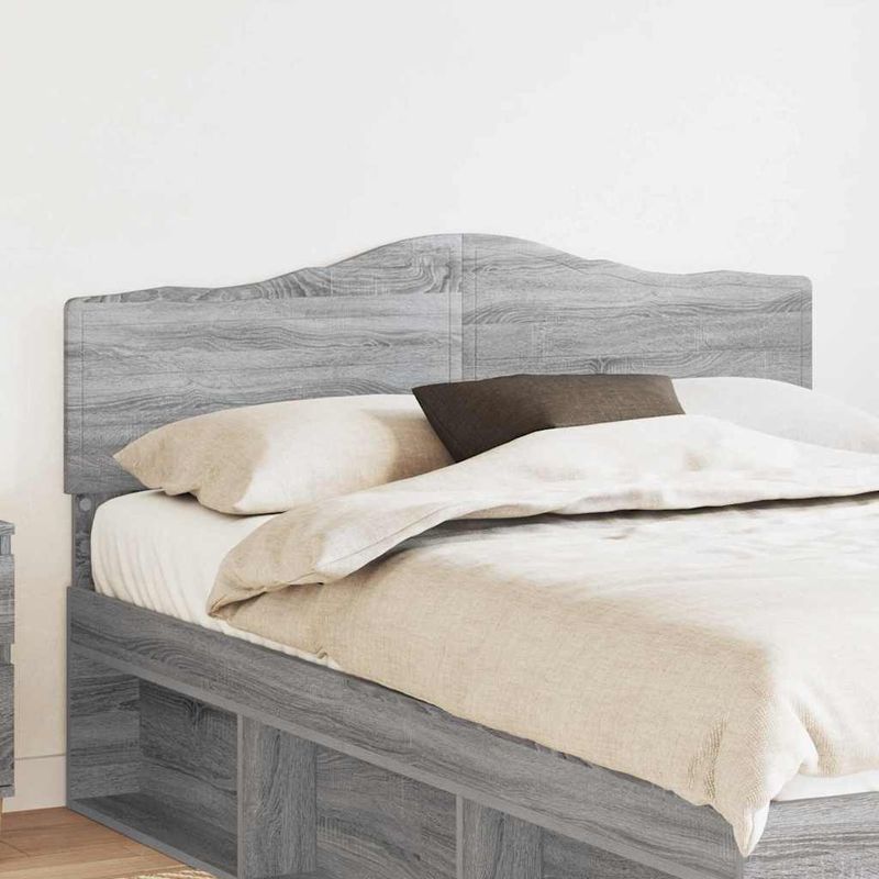 Casa si Gradina - Mobilier - Paturi si accesorii - Accesorii paturi - Tablie de pat cu aripioare crem 203x23x78/88 cm textil - Infinity.ro