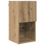 Casa si Gradina - Mobilier - Comode si corpuri - Comode - Sifonieri pentru TV montate pe perete 2 pcs Stejar Artizanal - Infinity.ro