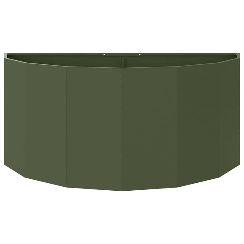 Casa si Gradina - Gradinarit si plante - Plante si ghivece - Ghivece si suporturi - Jardiniera Verde masliniu 120 x 60 x 50 cm Otel - Infinity.ro