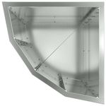 Casa si Gradina - Gradinarit si plante - Plante si ghivece - Ghivece si suporturi - Ghiveci de colt Argintiu 30 x 30 x 50 cm Otel galvanizat - Infinity.ro