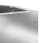 Casa si Gradina - Gradinarit si plante - Plante si ghivece - Ghivece si suporturi - Ghiveci de colt Argintiu 30 x 30 x 50 cm Otel galvanizat - Infinity.ro