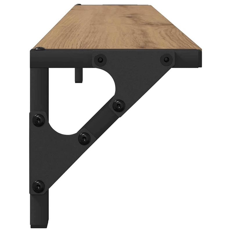 Casa si Gradina - Mobilier - Biblioteci si rafturi - Rafturi - Semele de perete 2 pcs Stejar Artizanal 80 x 15 x 15,5 cm - Infinity.ro