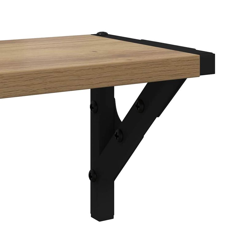 Casa si Gradina - Mobilier - Biblioteci si rafturi - Rafturi - Semele de perete 2 pcs Stejar Artizanal 80 x 15 x 15,5 cm - Infinity.ro