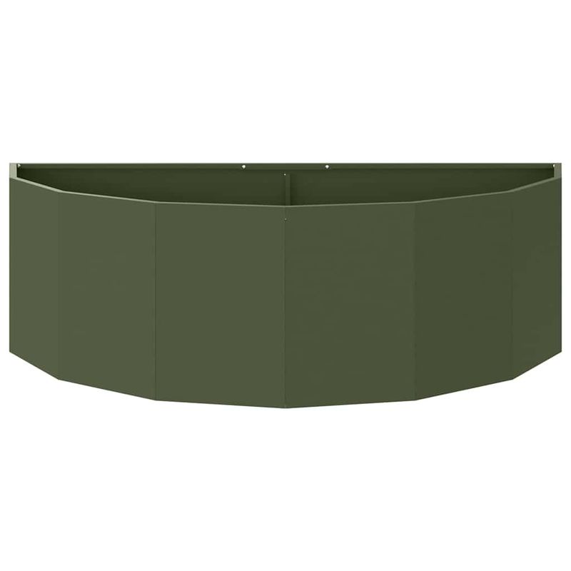 Casa si Gradina - Gradinarit si plante - Plante si ghivece - Ghivece si suporturi - Jardiniera Verde masliniu 120 x 60 x 35 cm Otel - Infinity.ro