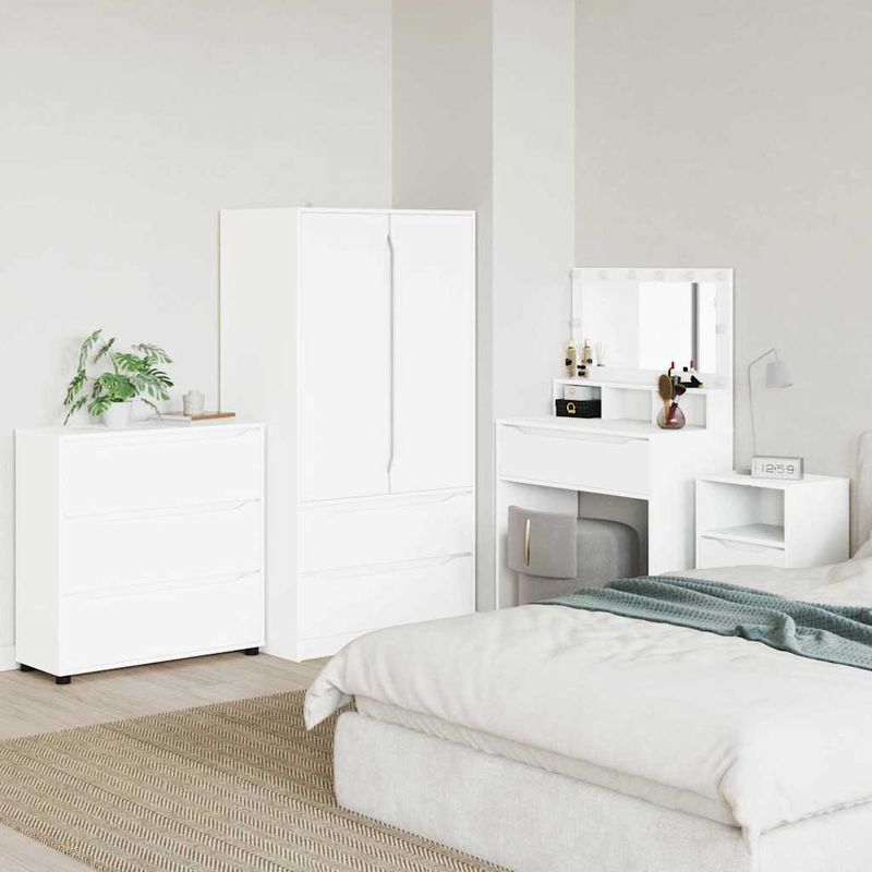 Casa si Gradina - Mobilier - Dulapuri si sifoniere - Dulapuri - Dulap de depozitare Alb lucios 80 x 48 x 57 cm Lemn compozit - Infinity.ro