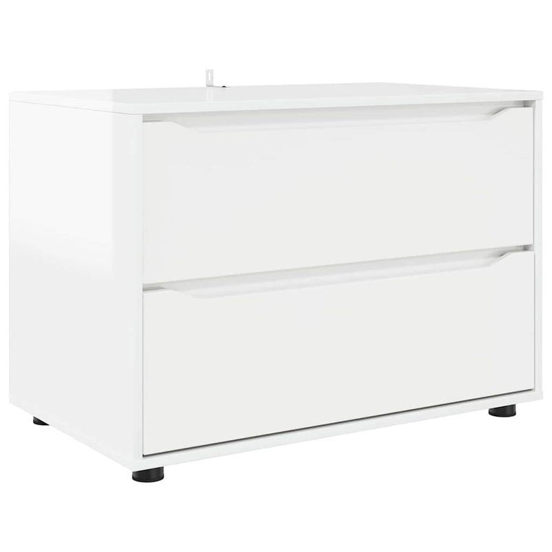 Casa si Gradina - Mobilier - Dulapuri si sifoniere - Dulapuri - Dulap de depozitare Alb lucios 80 x 48 x 57 cm Lemn compozit - Infinity.ro
