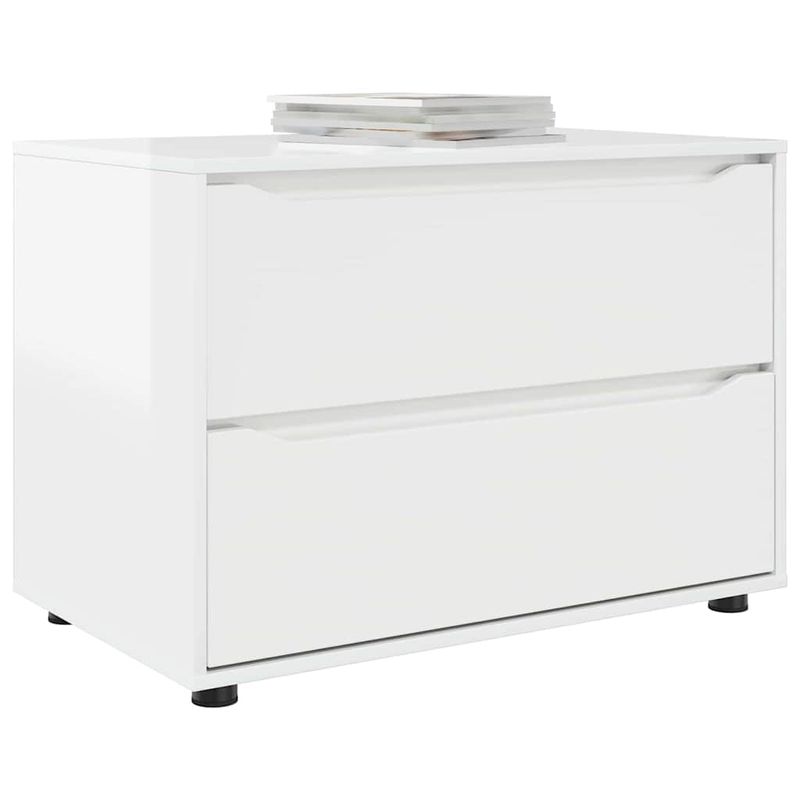 Casa si Gradina - Mobilier - Dulapuri si sifoniere - Dulapuri - Dulap de depozitare Alb lucios 80 x 48 x 57 cm Lemn compozit - Infinity.ro