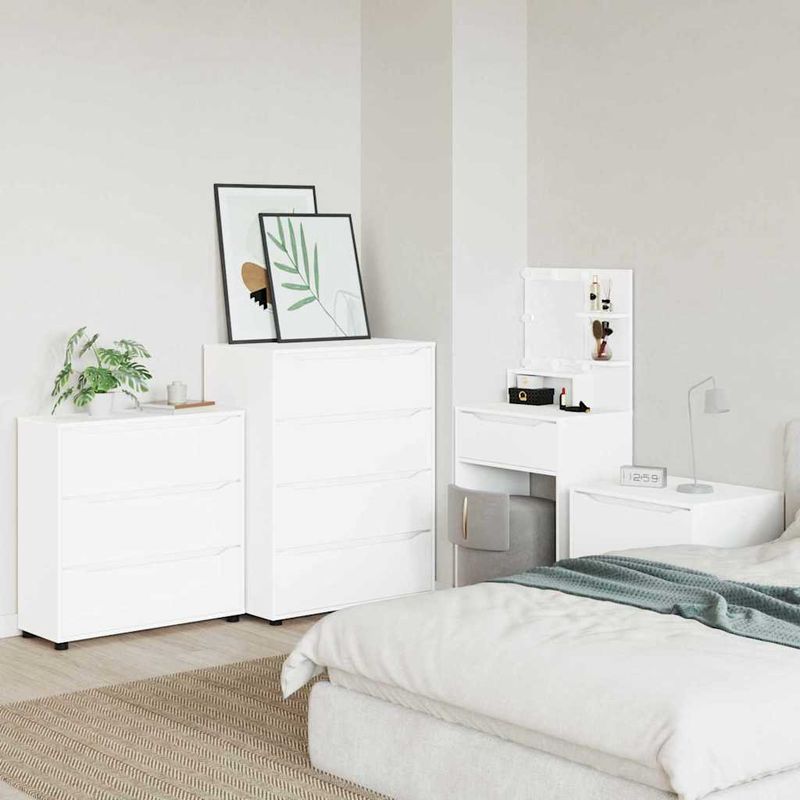 Casa si Gradina - Mobilier - Dulapuri si sifoniere - Dulapuri - Dulap de depozitare Alb lucios 80 x 48 x 57 cm Lemn compozit - Infinity.ro