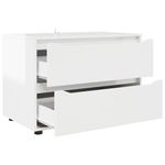 Casa si Gradina - Mobilier - Dulapuri si sifoniere - Dulapuri - Dulap de depozitare Alb lucios 80 x 48 x 57 cm Lemn compozit - Infinity.ro