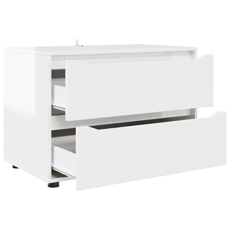 Casa si Gradina - Mobilier - Dulapuri si sifoniere - Dulapuri - Dulap de depozitare Alb lucios 80 x 48 x 57 cm Lemn compozit - Infinity.ro