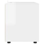 Casa si Gradina - Mobilier - Dulapuri si sifoniere - Dulapuri - Dulap de depozitare Alb lucios 80 x 48 x 57 cm Lemn compozit - Infinity.ro