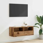 Casa si Gradina - Mobilier - Comode si corpuri - Comode - Dulap TV de perete Lemn Vechi 80 x 30 x 30 cm Lemn compozit - Infinity.ro
