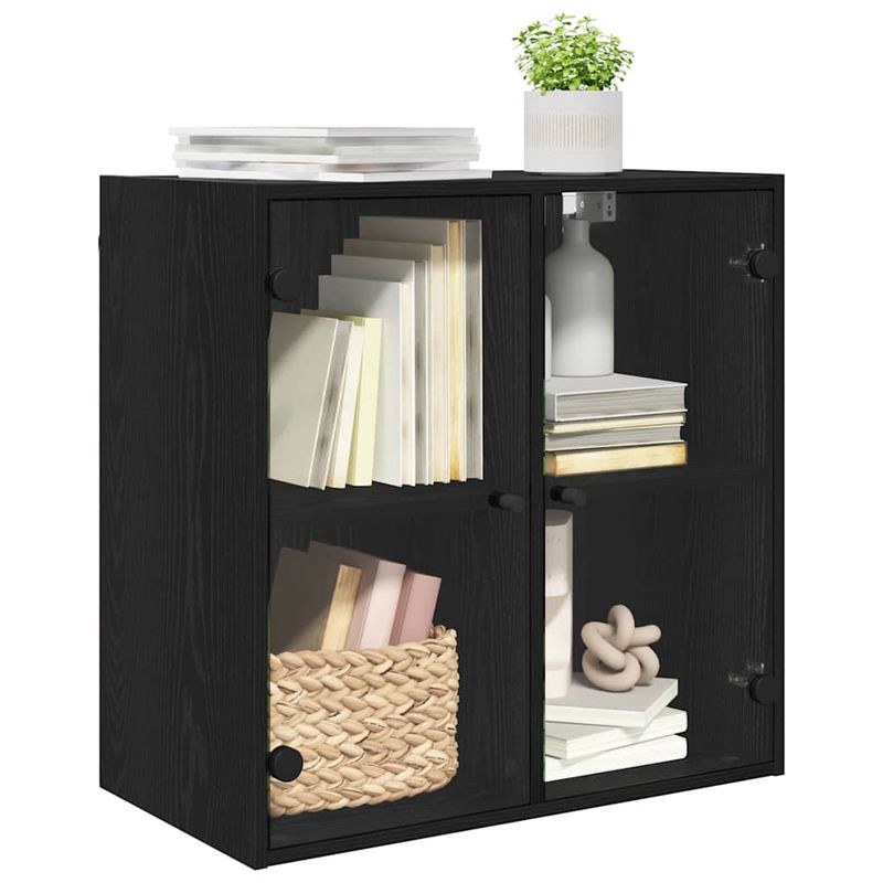 Casa si Gradina - Mobilier - Dulapuri si sifoniere - Dulapuri - Dulap de perete Stejar Negru 68 x 37 x 68,5 cm Lemn compozit - Infinity.ro