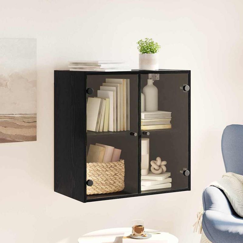 Casa si Gradina - Mobilier - Dulapuri si sifoniere - Dulapuri - Dulap de perete Stejar Negru 68 x 37 x 68,5 cm Lemn compozit - Infinity.ro