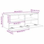 Casa si Gradina - Mobilier - Comode si corpuri - Comode - Dulap TV de perete Lemn Vechi 80 x 30 x 30 cm Lemn compozit - Infinity.ro