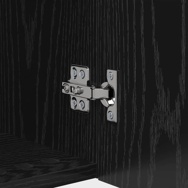 Casa si Gradina - Mobilier - Comode si corpuri - Comode - Dulapuri pentru TV Pe perete 2 pcs Stejar Negru 40,5x30x40cm - Infinity.ro