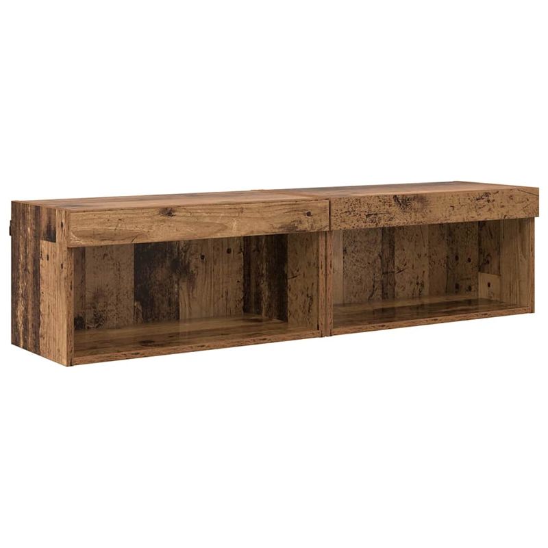 Casa si Gradina - Mobilier - Comode si corpuri - Comode - Dulapuri TV 2 pcs Lemn Vechi 60 x 30 x 30 cm Lemn compozit - Infinity.ro