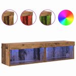 Casa si Gradina - Mobilier - Comode si corpuri - Comode - Dulapuri TV 2 pcs Lemn Vechi 60 x 30 x 30 cm Lemn compozit - Infinity.ro