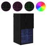 Casa si Gradina - Mobilier - Comode si corpuri - Comode - Sifonieri pentru TV montate pe perete 2 pcs Stejar Negru - Infinity.ro