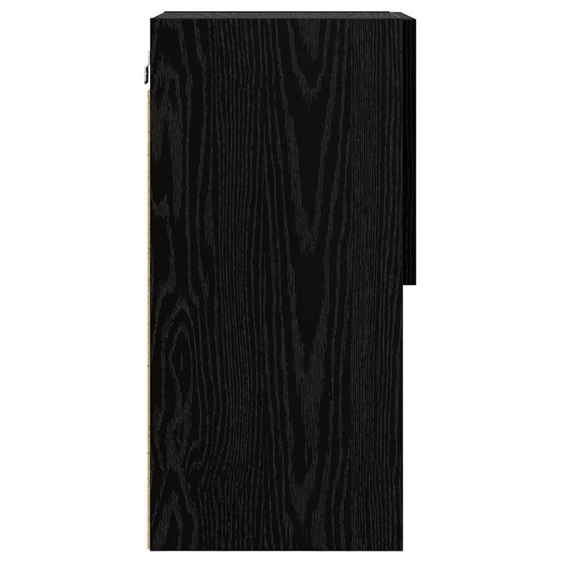 Casa si Gradina - Mobilier - Comode si corpuri - Comode - Sifonieri pentru TV montate pe perete 2 pcs Stejar Negru - Infinity.ro
