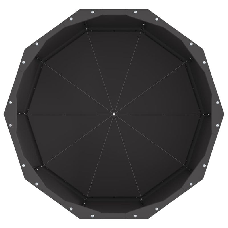 Casa si Gradina - Gradinarit si plante - Plante si ghivece - Ghivece si suporturi - Jardiniera Negru 60 x 60 x 35 cm Otel - Infinity.ro