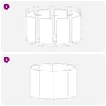 Casa si Gradina - Gradinarit si plante - Plante si ghivece - Ghivece si suporturi - Jardiniera Negru 60 x 60 x 35 cm Otel - Infinity.ro