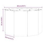 Casa si Gradina - Gradinarit si plante - Plante si ghivece - Ghivece si suporturi - Jardiniera Negru 60 x 60 x 35 cm Otel - Infinity.ro