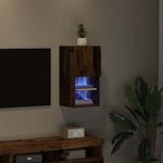 Casa si Gradina - Mobilier - Comode si corpuri - Comode - Sistem de TV montat pe perete Lemn Vechi 30,5 x 30 x 60 cm - Infinity.ro