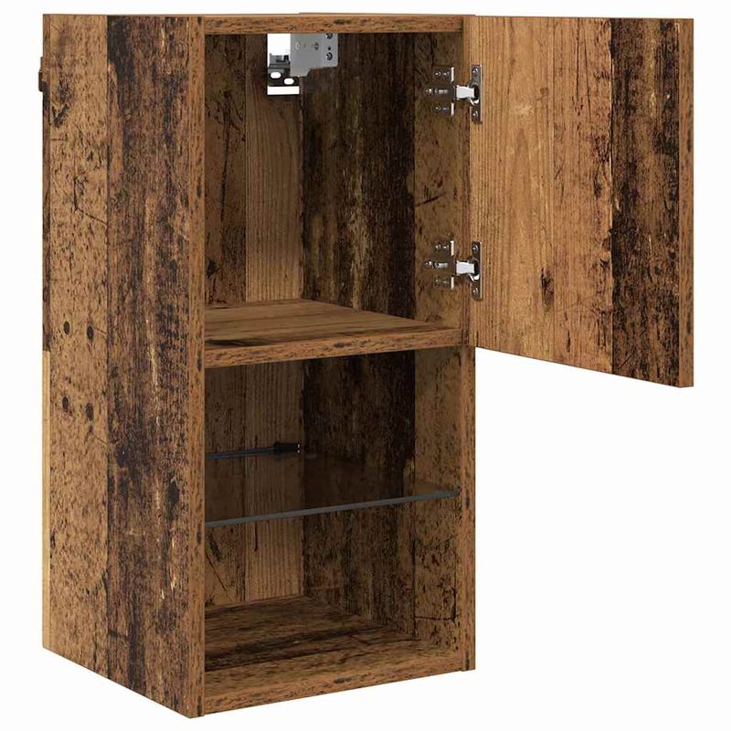 Casa si Gradina - Mobilier - Comode si corpuri - Comode - Sistem de TV montat pe perete Lemn Vechi 30,5 x 30 x 60 cm - Infinity.ro