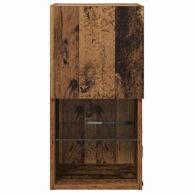 Casa si Gradina - Mobilier - Comode si corpuri - Comode - Sistem de TV montat pe perete Lemn Vechi 30,5 x 30 x 60 cm - Infinity.ro