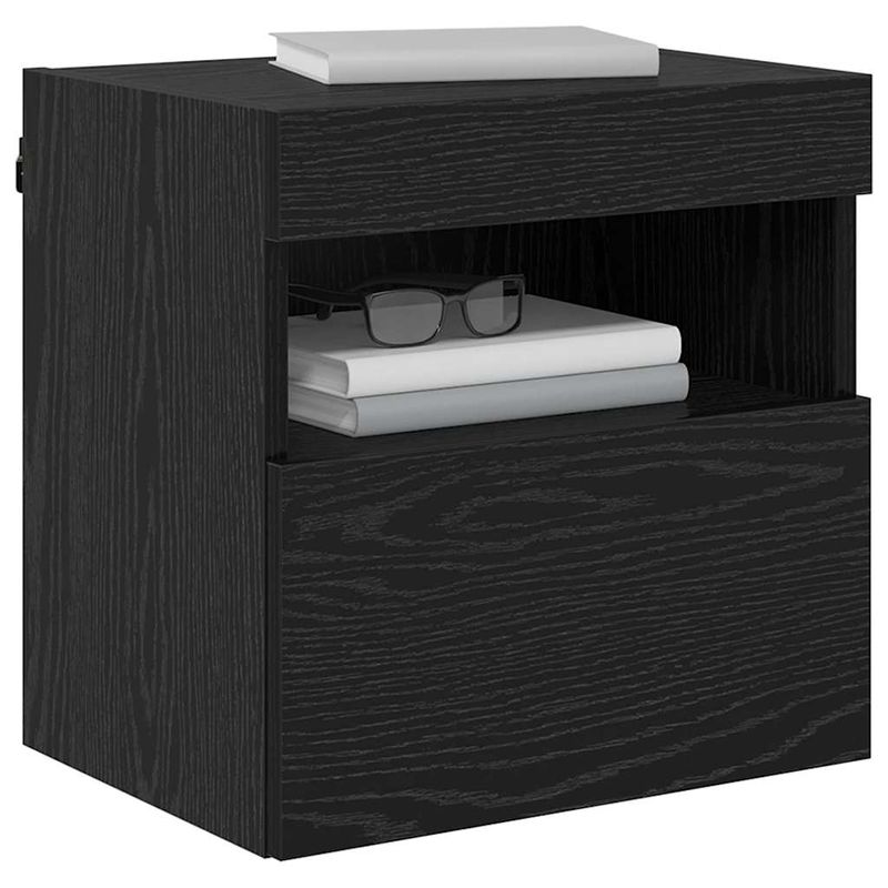 Casa si Gradina - Mobilier - Comode si corpuri - Comode - Dulap TV de perete Stejar Negru 40 x 30 x 40 cm Lemn compozit - Infinity.ro