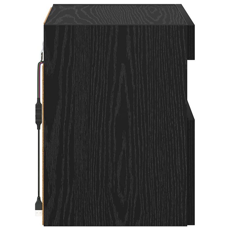 Casa si Gradina - Mobilier - Comode si corpuri - Comode - Dulap TV de perete Stejar Negru 40 x 30 x 40 cm Lemn compozit - Infinity.ro