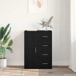 Casa si Gradina - Mobilier - Comode si corpuri - Comode - Bufet cu sertar Stejar Negru 59 x 39 x 80 cm Lemn compozit - Infinity.ro