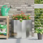 Casa si Gradina - Gradinarit si plante - Plante si ghivece - Ghivece si suporturi - Jardiniera Argintiu 60 x 30 x 50 cm Otel Galvanizat - Infinity.ro