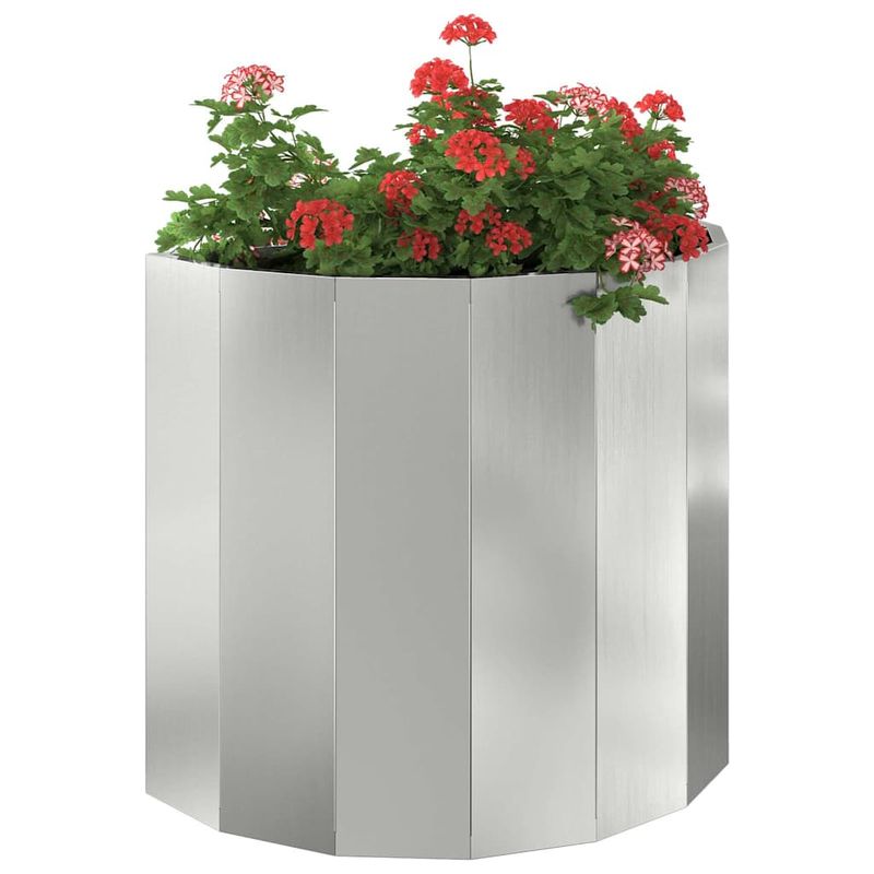 Casa si Gradina - Gradinarit si plante - Plante si ghivece - Ghivece si suporturi - Jardiniera Argintiu 60 x 30 x 50 cm Otel Galvanizat - Infinity.ro
