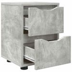 Casa si Gradina - Mobilier - Comode si corpuri - Noptiere - Noptiera Gri din beton 30,5 x 30 x 43 cm Lemn compozit - Infinity.ro