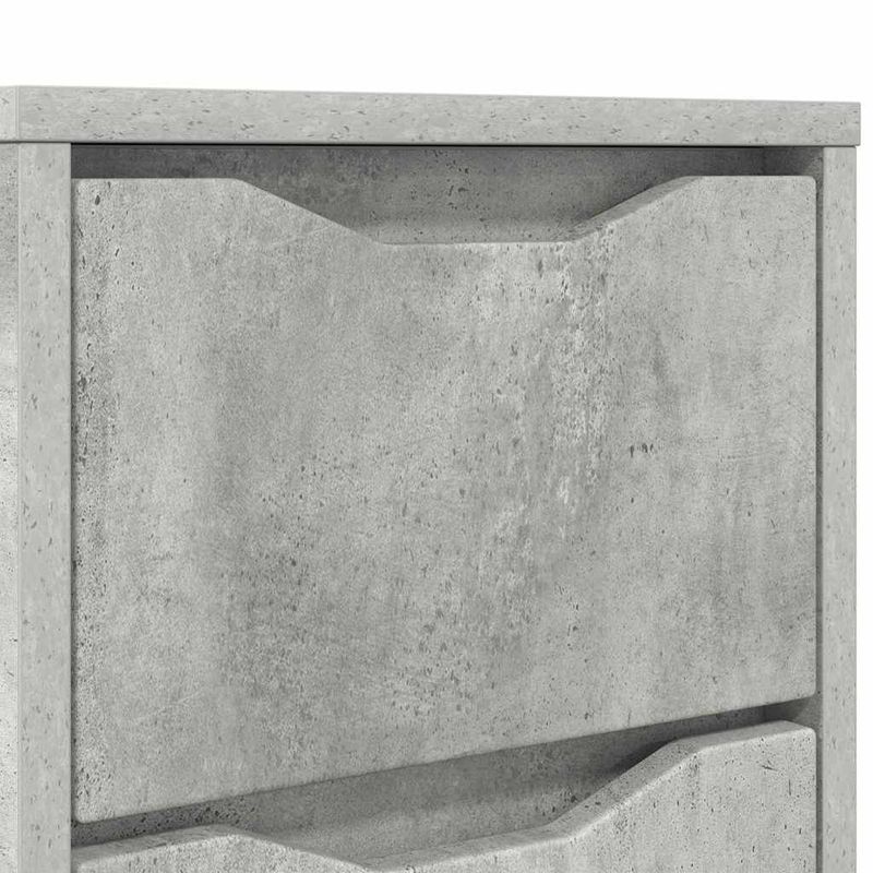 Casa si Gradina - Mobilier - Comode si corpuri - Noptiere - Noptiera Gri din beton 30,5 x 30 x 43 cm Lemn compozit - Infinity.ro