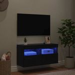 Casa si Gradina - Mobilier - Comode si corpuri - Comode - Dulap TV de perete Stejar Negru 80 x 30 x 40 cm Lemn compozit - Infinity.ro