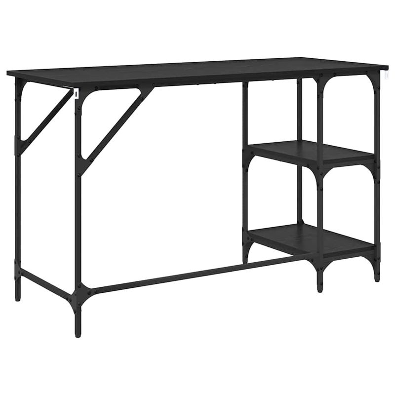 Casa si Gradina - Mobilier - Mese si birouri - Birouri - Birou Stejar Negru 120 x 50 x 75 cm Lemn compozit - Infinity.ro
