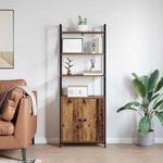 Casa si Gradina - Mobilier - Biblioteci si rafturi - Biblioteci - Dulap pentru carti Lemn Vechi 60 x 24 x 161 cm Lemn compozit - Infinity.ro
